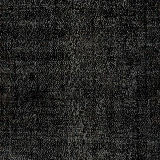 Plain Black Overdyed Area Rug, Handknotted and Handwoven in Turkey