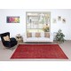 Overdyed Red Turkish Rug. Handmade Vintage Wool Area Rug for Living Room Overdyed Red Turkish Rug. Handmade Vintage Wool Area Rug for Living Room