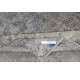 Vintage Handmade Turkish Wool Area Rug Overdyed in Blue for Contemporary Interiors