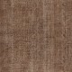 Vintage Handmade Turkish Wool Area Rug Overdyed in Brown for Modern Interiors