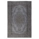 Gray Overdyed Vintage Turkish Wool Rug. Handmade and Hand-Knotted Area Carpet for Modern Home Gray Overdyed Vintage Turkish Wool Rug. Handmade and Hand-Knotted Area Carpet for Modern Home