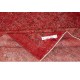 Handmade Turkish Wool Rug. Vintage Red Overdyed Area Rug for Living Room Handmade Turkish Wool Rug. Vintage Red Overdyed Area Rug for Living Room