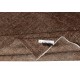 Hand-knotted Vintage Turkish Wool Area Rug Overdyed in Brown color for Modern Interiors