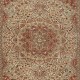 Traditional Hand-Knotted Turkish Wool Area Rug with Classic Medallion Design
