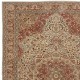 Traditional Hand-Knotted Turkish Wool Area Rug with Classic Medallion Design