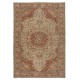 Traditional Hand-Knotted Turkish Wool Area Rug with Classic Medallion Design
