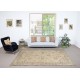 Vintage Turkish Beige Area Rug. Hand-Knotted Wool Carpet with Chinese Art Deco Vintage Turkish Beige Area Rug. Hand-Knotted Wool Carpet with Chinese Art Deco