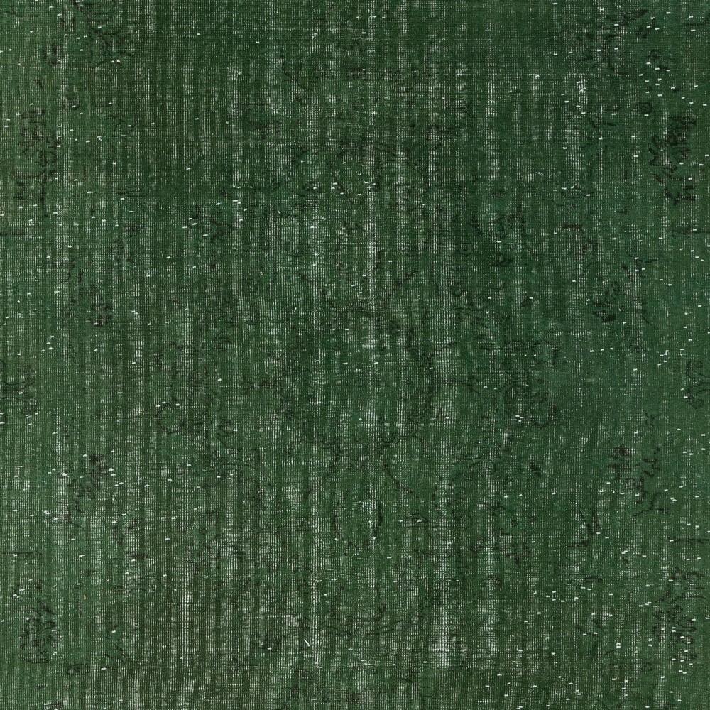 Handmade Turkish Wool Area Rug. Vintage Overdyed Green Rug for Modern Home Handmade Turkish Wool Area Rug. Vintage Overdyed Green Rug for Modern Home