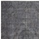 Gray Vintage Wool Area Rug. Modern Hand-knotted Carpet Gray Vintage Wool Area Rug. Modern Hand-knotted Carpet
