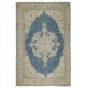 Vintage Turkish Rug. Hand-Knotted Wool Area Carpet with Medallion Motif