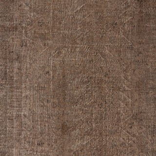 Vintage Handmade Wool Rug. Brown Turkish Area Rug for Modern Home and office