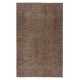 Vintage Handmade Wool Rug. Brown Turkish Area Rug for Modern Home and office