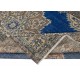 Vintage Handmade Turkish Wool Area Rug. Traditional Hand-Knotted Carpet with Medallion Design