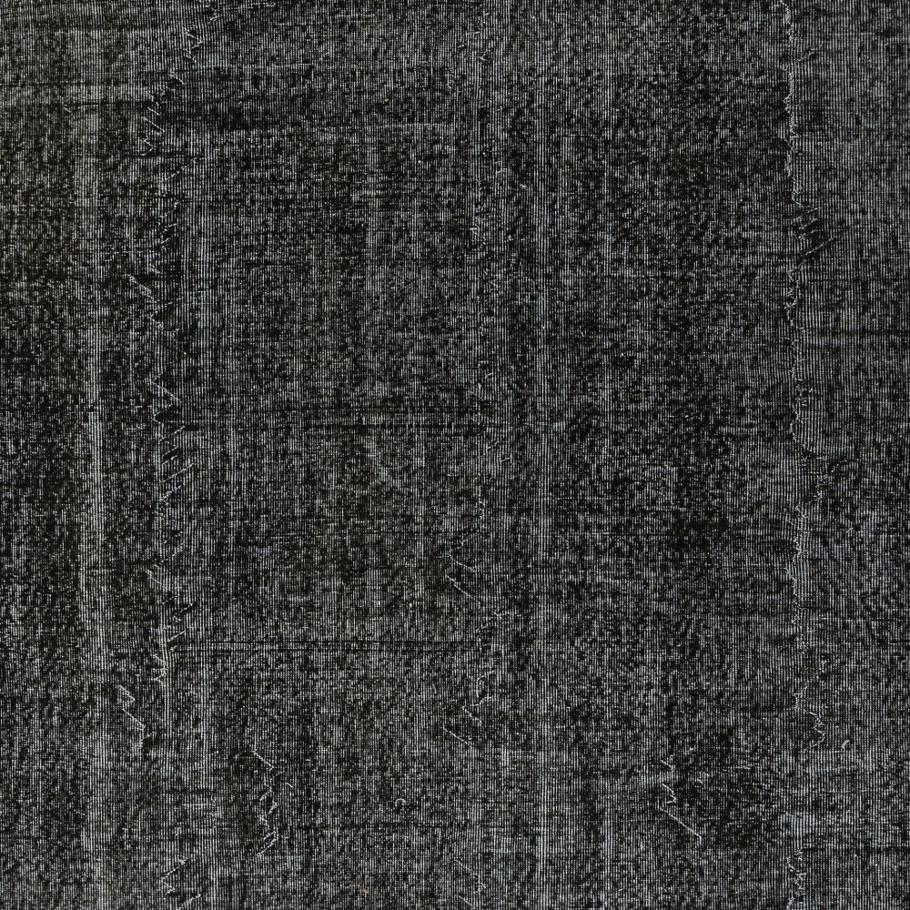 Black Overdyed Handmade Wool Rug. Vintage Turkish Area Rug for Living Room Black Overdyed Handmade Wool Rug. Vintage Turkish Area Rug for Living Room