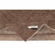 Vintage Handmade Turkish Wool Area Rug Redyed in Brown color for Modern Interiors