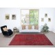 Vintage Red Wool Area Rug. Handmade Turkish Rug for Contemporary Spaces Vintage Red Wool Area Rug. Handmade Turkish Rug for Contemporary Spaces