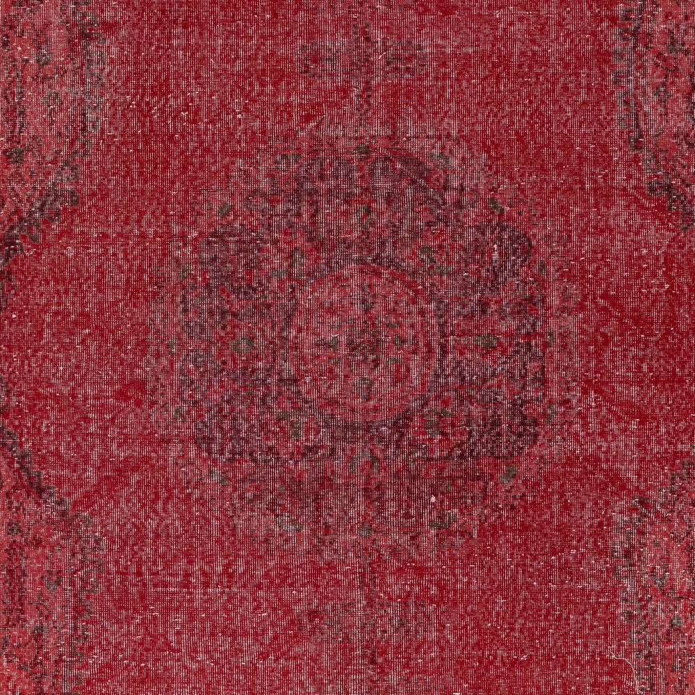 Vintage Red Wool Area Rug. Handmade Turkish Rug for Contemporary Spaces Vintage Red Wool Area Rug. Handmade Turkish Rug for Contemporary Spaces