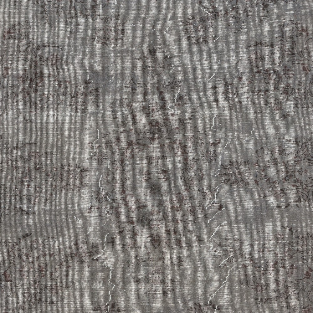 Gray Redyed Vintage Turkish Wool Rug. Handmade and Hand-Knotted Area Carpet for Modern Interiors Gray Redyed Vintage Turkish Wool Rug. Handmade and Hand-Knotted Area Carpet for Modern Interiors