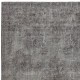 Gray Redyed Vintage Turkish Wool Rug. Handmade and Hand-Knotted Area Carpet for Modern Interiors Gray Redyed Vintage Turkish Wool Rug. Handmade and Hand-Knotted Area Carpet for Modern Interiors