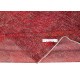 Red Overdyed Vintage Area Rug, Handwoven and Handknotted in Turkey for Modern Interiors Red Overdyed Vintage Area Rug, Handwoven and Handknotted in Turkey for Modern Interiors