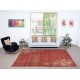 One-of-a-pair Vintage Hand-Knotted Chinese Art Deco Design Red Area Rug One-of-a-pair Vintage Hand-Knotted Chinese Art Deco Design Red Area Rug