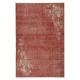 One-of-a-pair Vintage Hand-Knotted Chinese Art Deco Design Red Area Rug One-of-a-pair Vintage Hand-Knotted Chinese Art Deco Design Red Area Rug