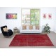 Vintage Red Wool Area Rug. Handmade Turkish Rug for Contemporary Spaces Vintage Red Wool Area Rug. Handmade Turkish Rug for Contemporary Spaces