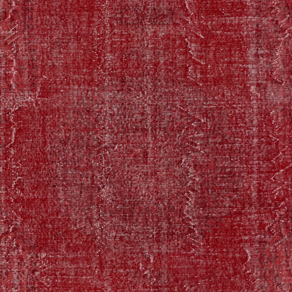 Vintage Red Wool Area Rug. Handmade Turkish Rug for Contemporary Spaces Vintage Red Wool Area Rug. Handmade Turkish Rug for Contemporary Spaces