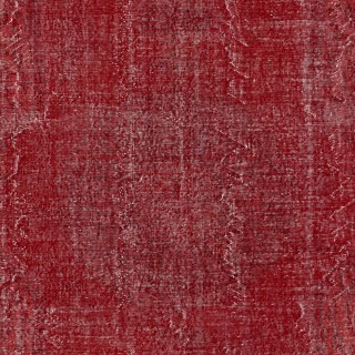 Vintage Red Wool Area Rug. Handmade Turkish Rug for Contemporary Spaces