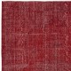 Vintage Red Wool Area Rug. Handmade Turkish Rug for Contemporary Spaces Vintage Red Wool Area Rug. Handmade Turkish Rug for Contemporary Spaces