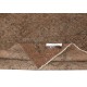 Hand-knotted Vintage Turkish Wool Area Rug Overdyed in Brown for Modern Interiors