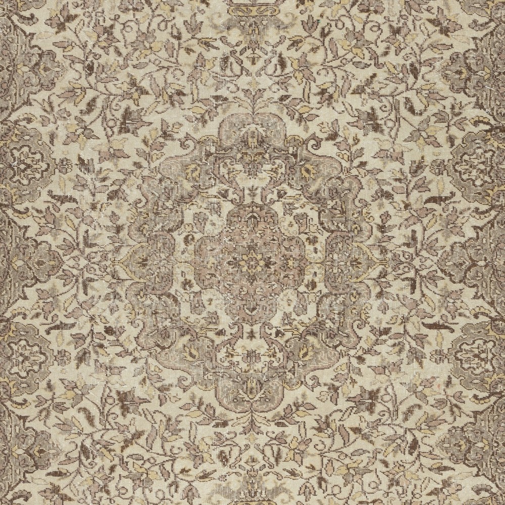 Handmade Vintage Turkish Beige Area Rug. Natural Wool and Cotton Carpet for Rustic or Country Style Home Handmade Vintage Turkish Beige Area Rug. Natural Wool and Cotton Carpet for Rustic or Country Style Home