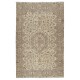 Handmade Vintage Turkish Beige Area Rug. Natural Wool and Cotton Carpet for Rustic or Country Style Home Handmade Vintage Turkish Beige Area Rug. Natural Wool and Cotton Carpet for Rustic or Country Style Home