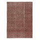 Hand-knotted Vintage Turkish Red Wool Area Rug with Floral Design for Home and Office Decor Hand-knotted Vintage Turkish Red Wool Area Rug with Floral Design for Home and Office Decor