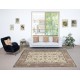 Authentic Vintage Turkish Beige Wool Area Rug with Floral Design. Hand-knotted in Turkey Authentic Vintage Turkish Beige Wool Area Rug with Floral Design. Hand-knotted in Turkey
