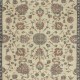 Authentic Vintage Turkish Beige Wool Area Rug with Floral Design. Hand-knotted in Turkey Authentic Vintage Turkish Beige Wool Area Rug with Floral Design. Hand-knotted in Turkey