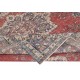 Traditional Vintage Handmade Turkish Area Rug. Hand-knotted Wool Carpet with Medallion Design