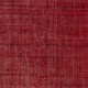 Hand-knotted Vintage Turkish Wool Area Rug Overdyed in Red for Modern Interiors Hand-knotted Vintage Turkish Wool Area Rug Overdyed in Red for Modern Interiors