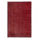 Hand-knotted Vintage Turkish Wool Area Rug Overdyed in Red for Modern Interiors Hand-knotted Vintage Turkish Wool Area Rug Overdyed in Red for Modern Interiors