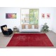 Vintage Handmade Turkish Wool Area Rug Overdyed in Red for Modern Home and Office Vintage Handmade Turkish Wool Area Rug Overdyed in Red for Modern Home and Office