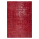 Vintage Handmade Turkish Wool Area Rug Overdyed in Red for Modern Home and Office Vintage Handmade Turkish Wool Area Rug Overdyed in Red for Modern Home and Office