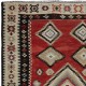 Vintage Handwoven Red Kilim. Turkish Flat-Weave Rug. 100% Wool Vintage Handwoven Red Kilim. Turkish Flat-Weave Rug. 100% Wool