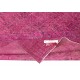 Hand-knotted Vintage Turkish Wool Area Rug Overdyed in Pink for Modern Interiors Hand-knotted Vintage Turkish Wool Area Rug Overdyed in Pink for Modern Interiors