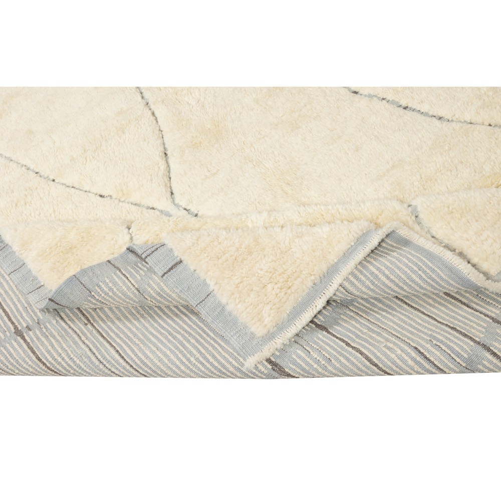 Moroccan Design Tulu Rug Made of Natural Un-Dyed Wool. Modern Hand Knotted Carpet. Custom Options Available. Made to Measure