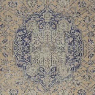 One of a kind Vintage Turkish Area Rug. Hand-Knotted Wool Large Carpet for Farmhouse and Country Home Decor