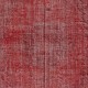 Red Overdyed Wool Rug. Vintage Turkish Handmade Area Rug for Bedroom Red Overdyed Wool Rug. Vintage Turkish Handmade Area Rug for Bedroom