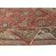 One-of-a-kind Vintage Turkish Large Area Rug. Red Hand-knotted Wool Carpet for Living Room
