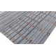 Vintage Gray Kilim Rug. Handwoven Cotton & Goat Hair, Oversize Turkish Flat-Weave Carpet