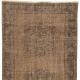 Brown Runner Rug for Hallway. Vintage Corridor Rug. Handmade Stair Rug. Kitchen Runner