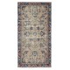 Handmade Turkish Rug for Bohemian and Classic Interiors. Vintage Floral Design Accent Rug